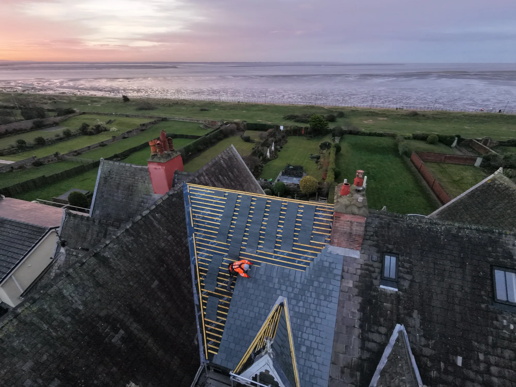 Coastal Slate Re-Roof, Lytham St Annes