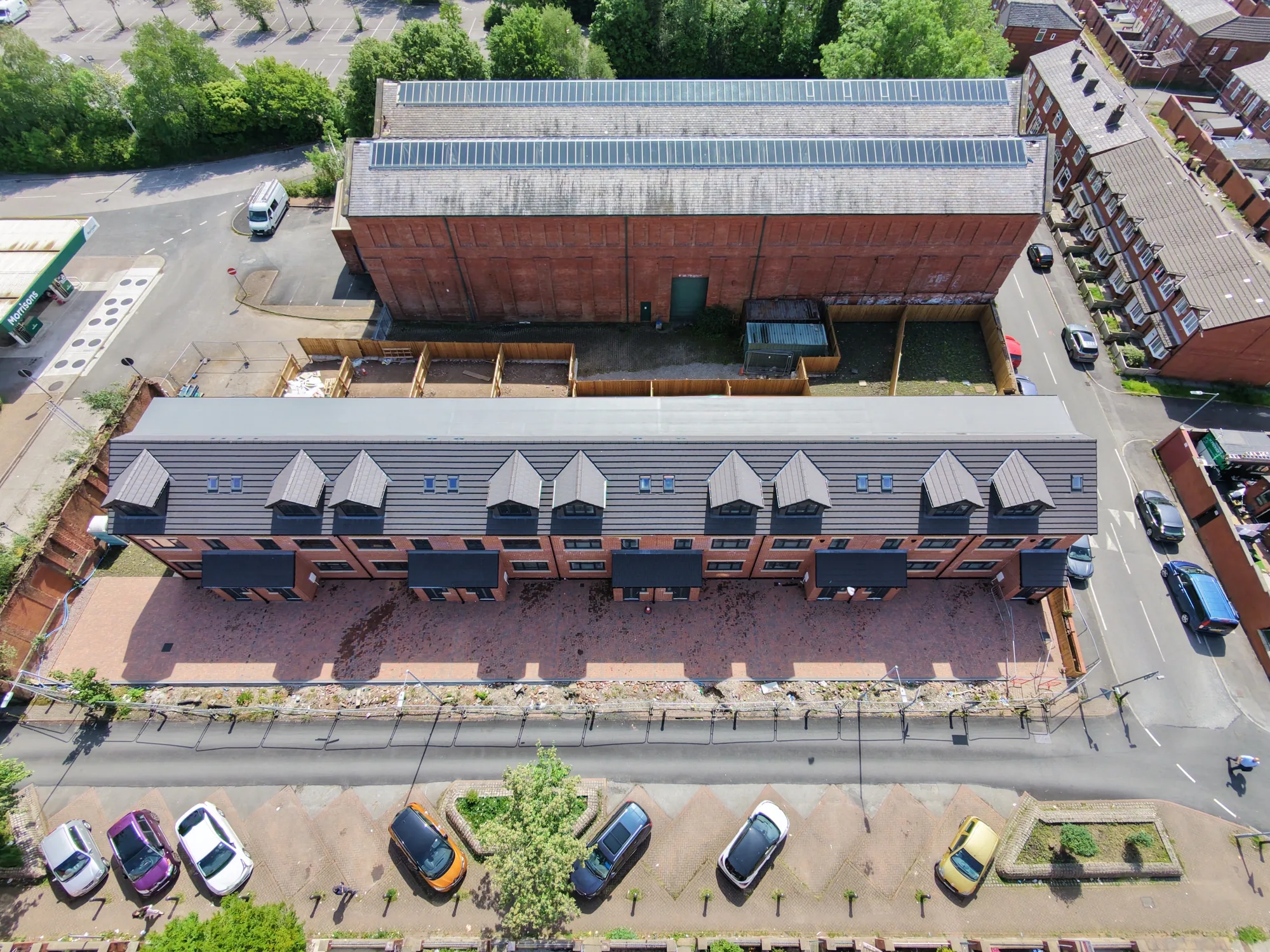 GRP and single-ply flat roofing on the new-build development