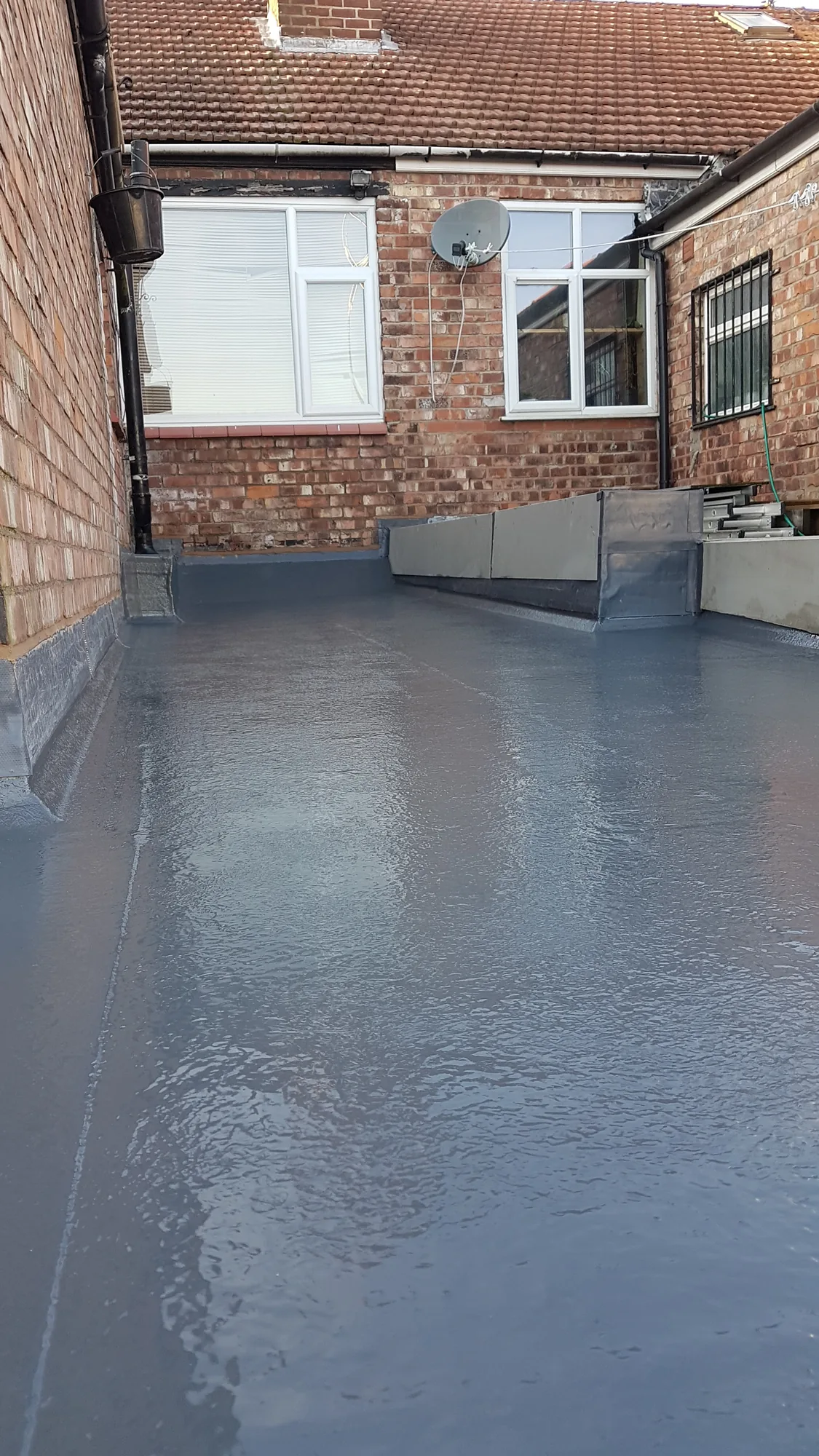 Modern flat roof installation by The Roofers Blackpool