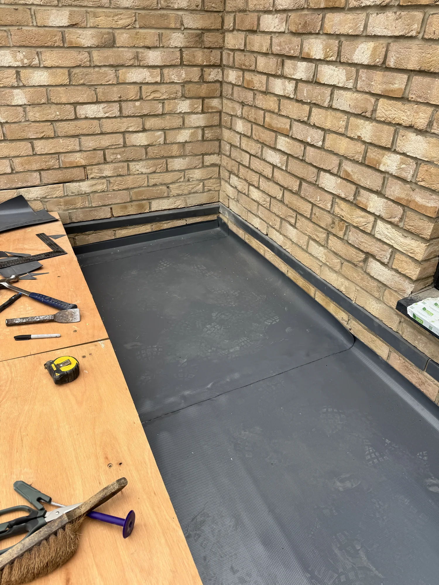 Modern flat roof installation by The Roofers Blackpool
