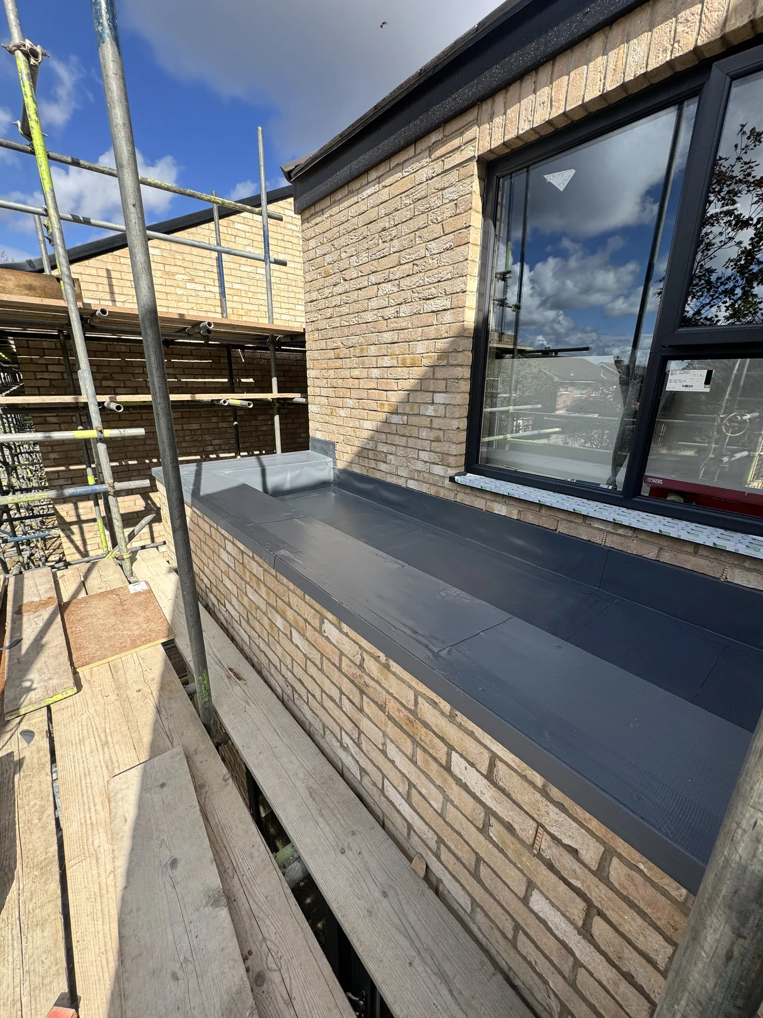 Modern flat roof installation by The Roofers Blackpool