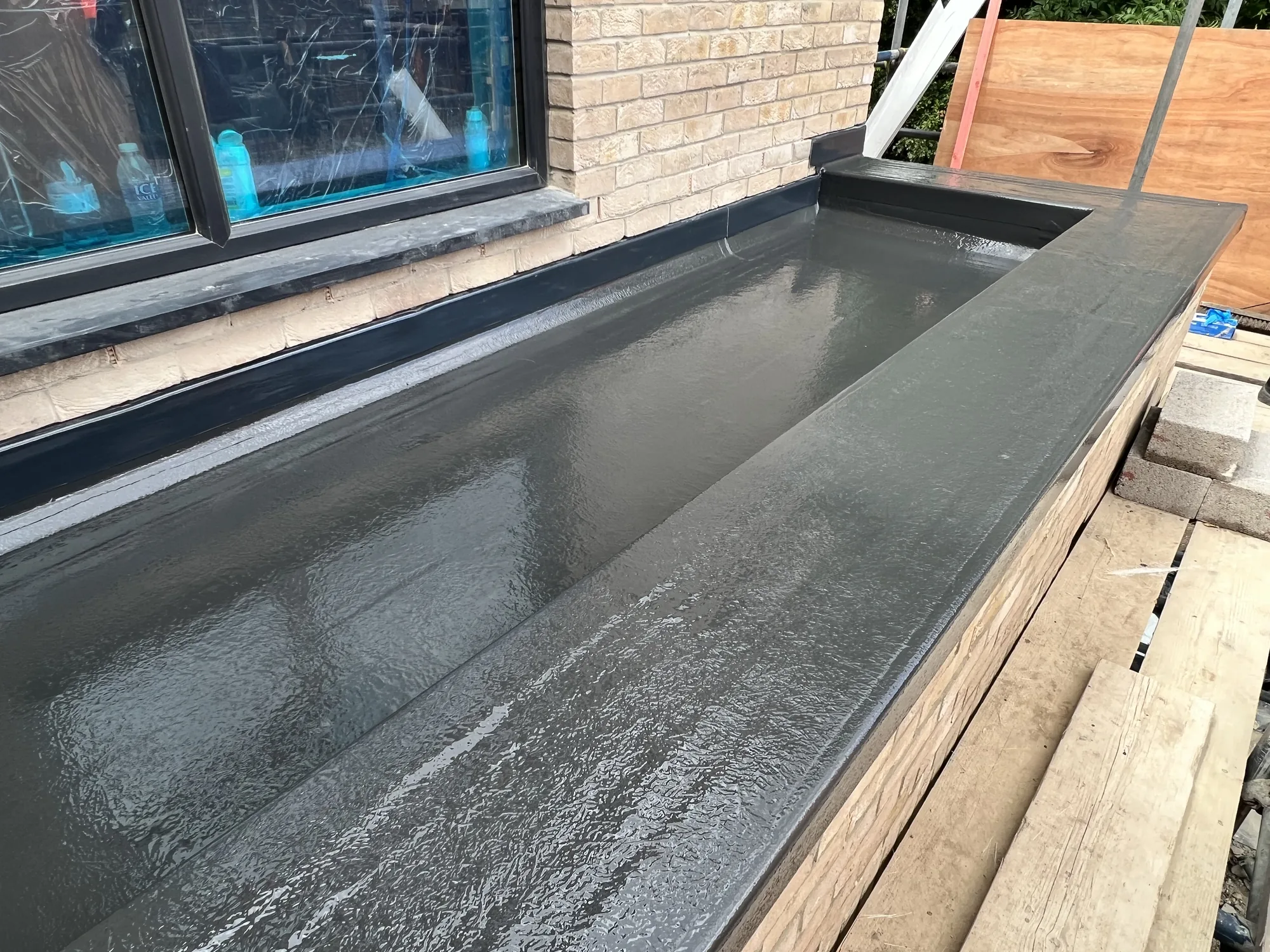 Modern flat roof installation by The Roofers Blackpool
