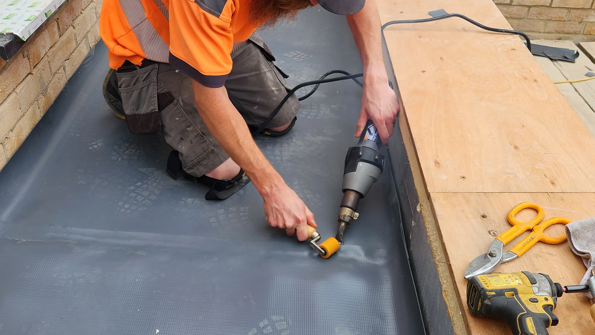 Modern flat roof installation by The Roofers Blackpool