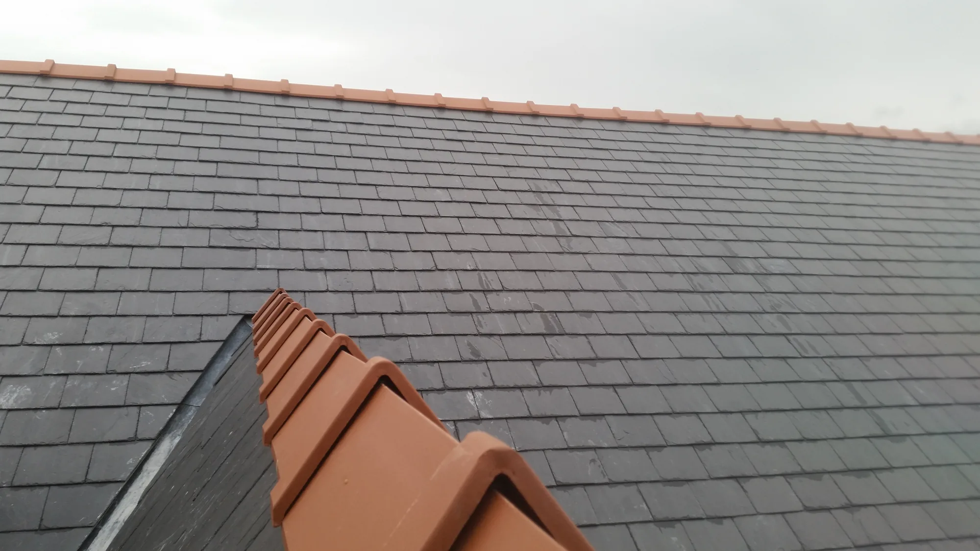 Natural slate roof detail by The Roofers Blackpool