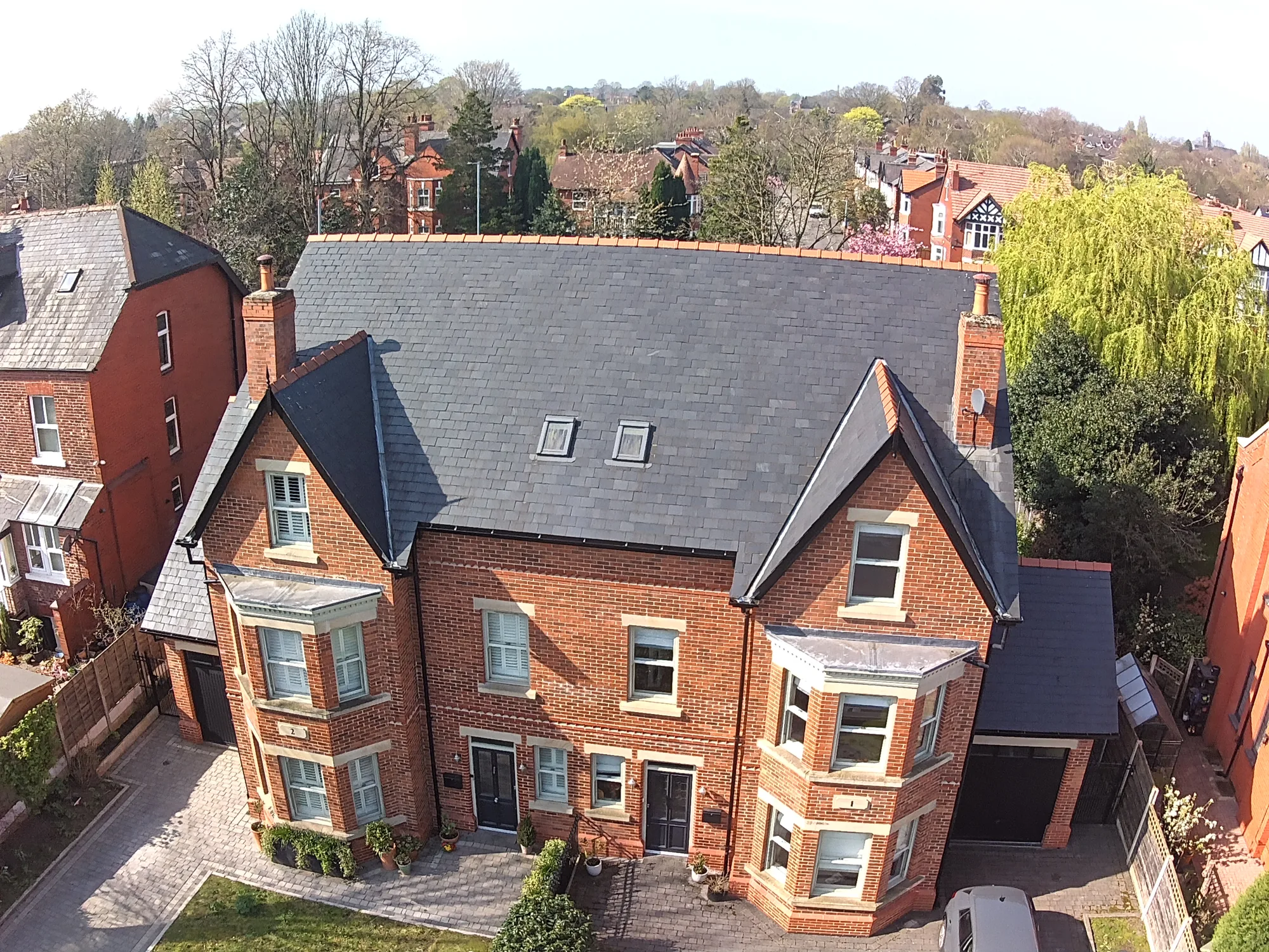 Natural slate roof detail by The Roofers Blackpool