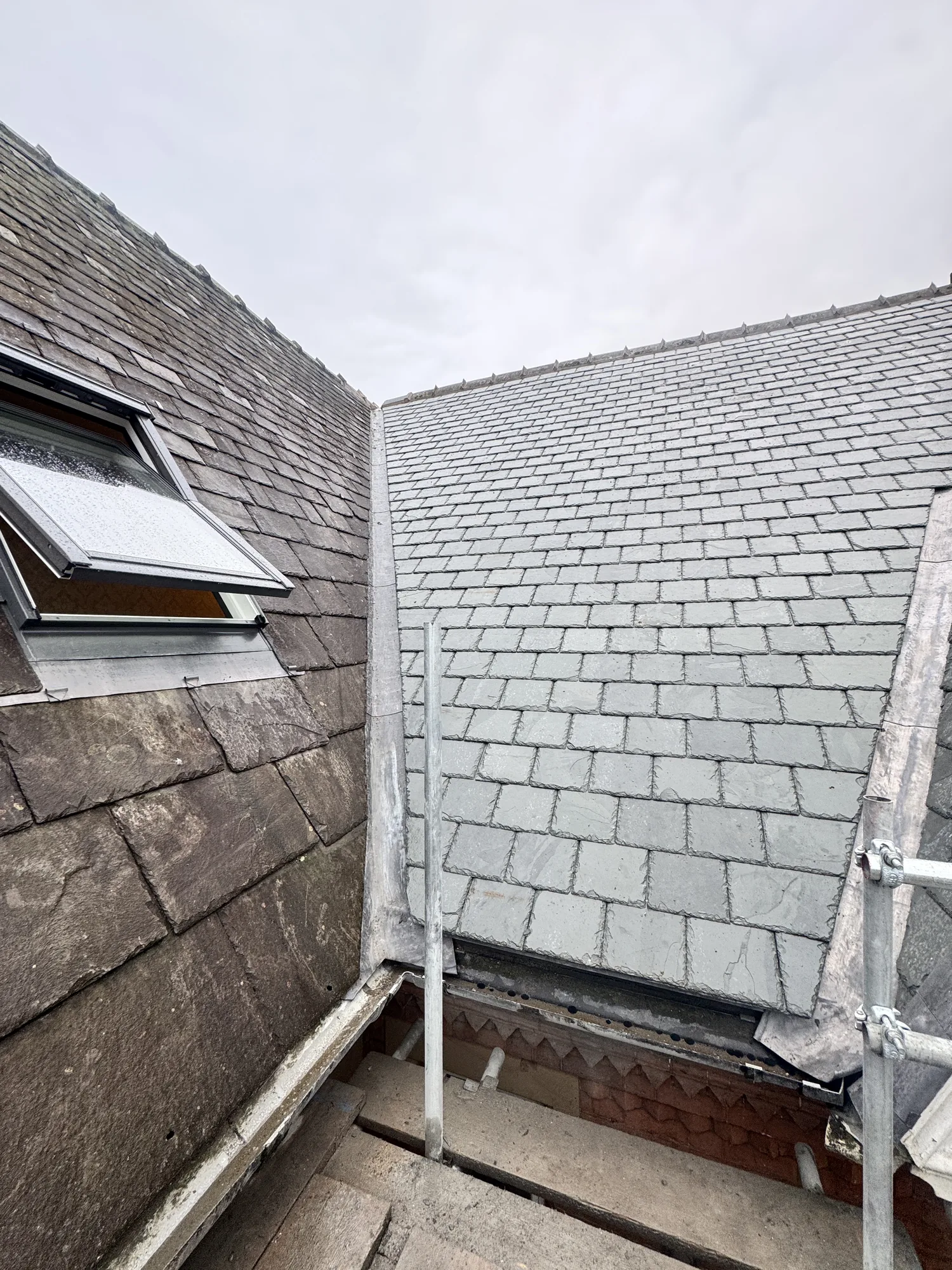 Natural slate roof detail by The Roofers Blackpool