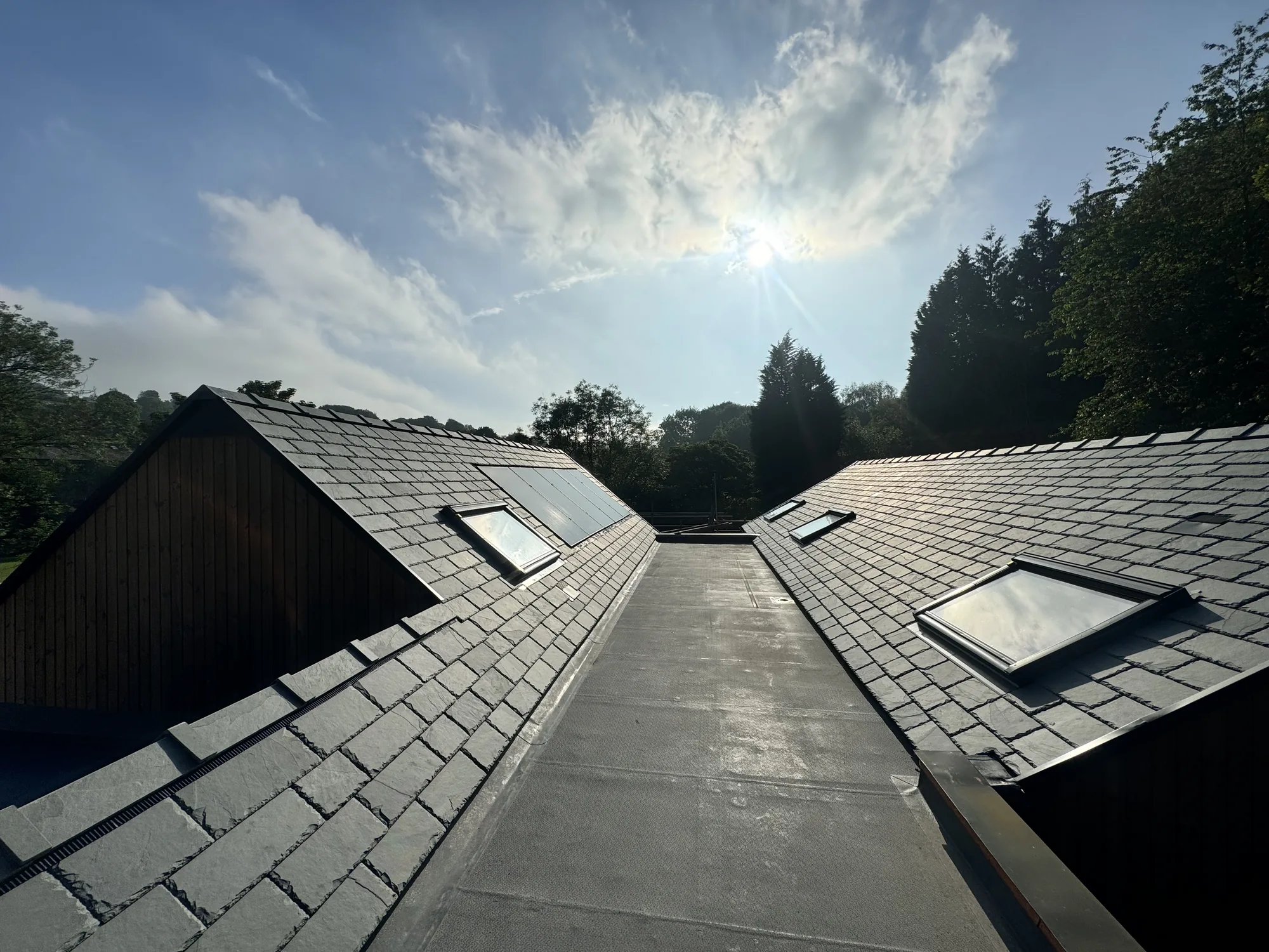 Natural slate roof detail by The Roofers Blackpool