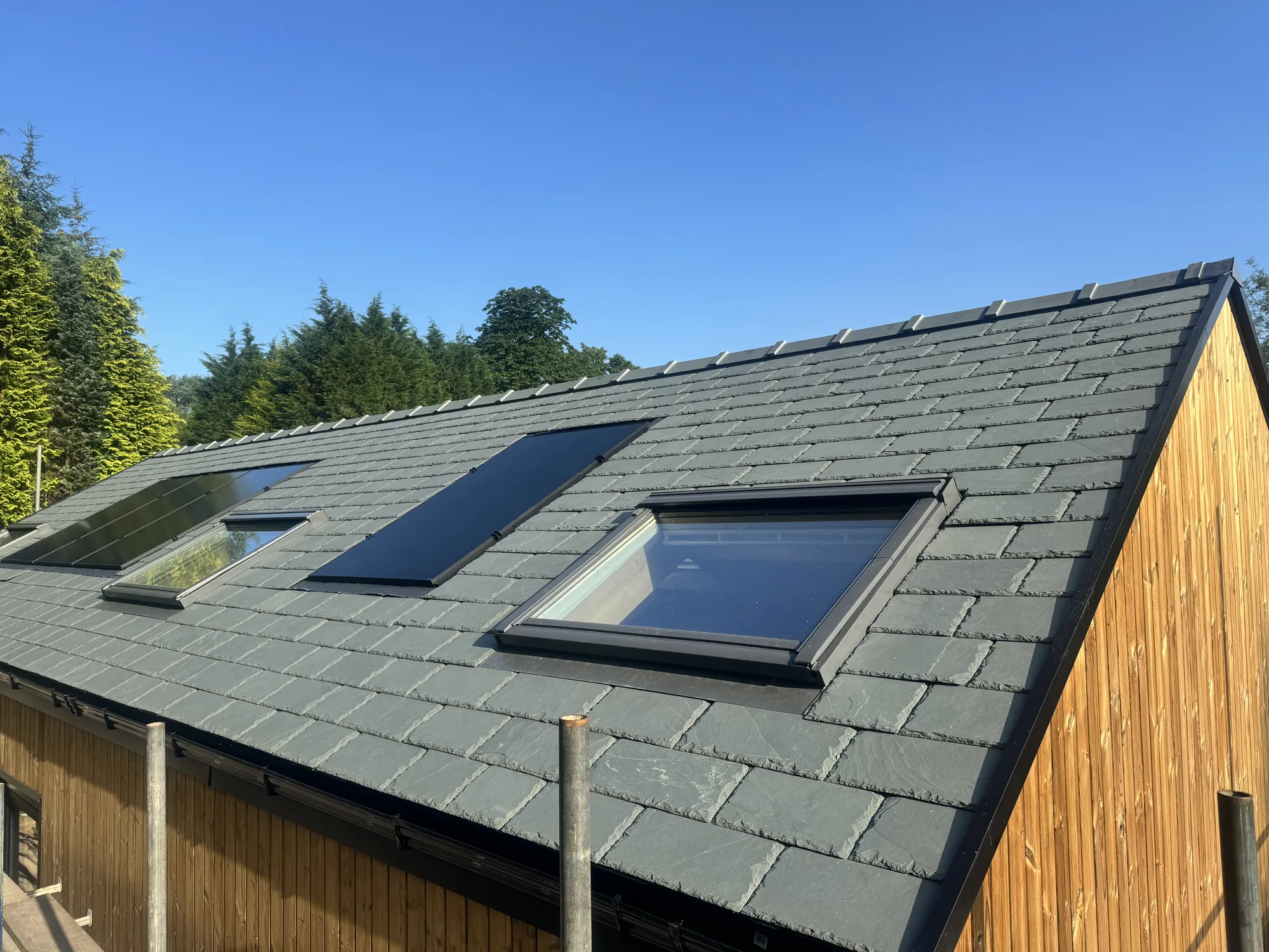 Natural slate roof detail by The Roofers Blackpool
