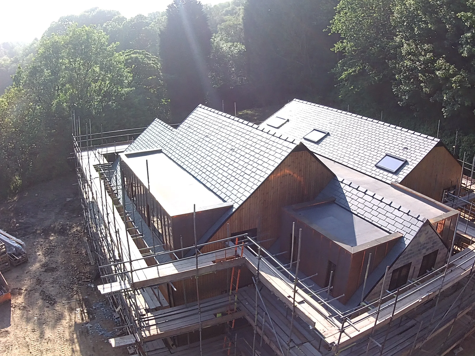 Natural slate roof detail by The Roofers Blackpool