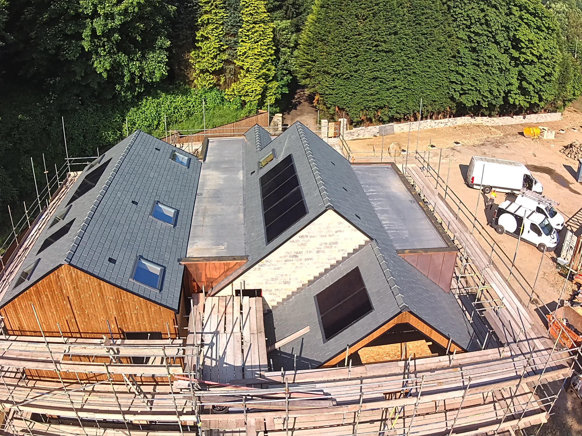 Natural slate roof detail by The Roofers Blackpool