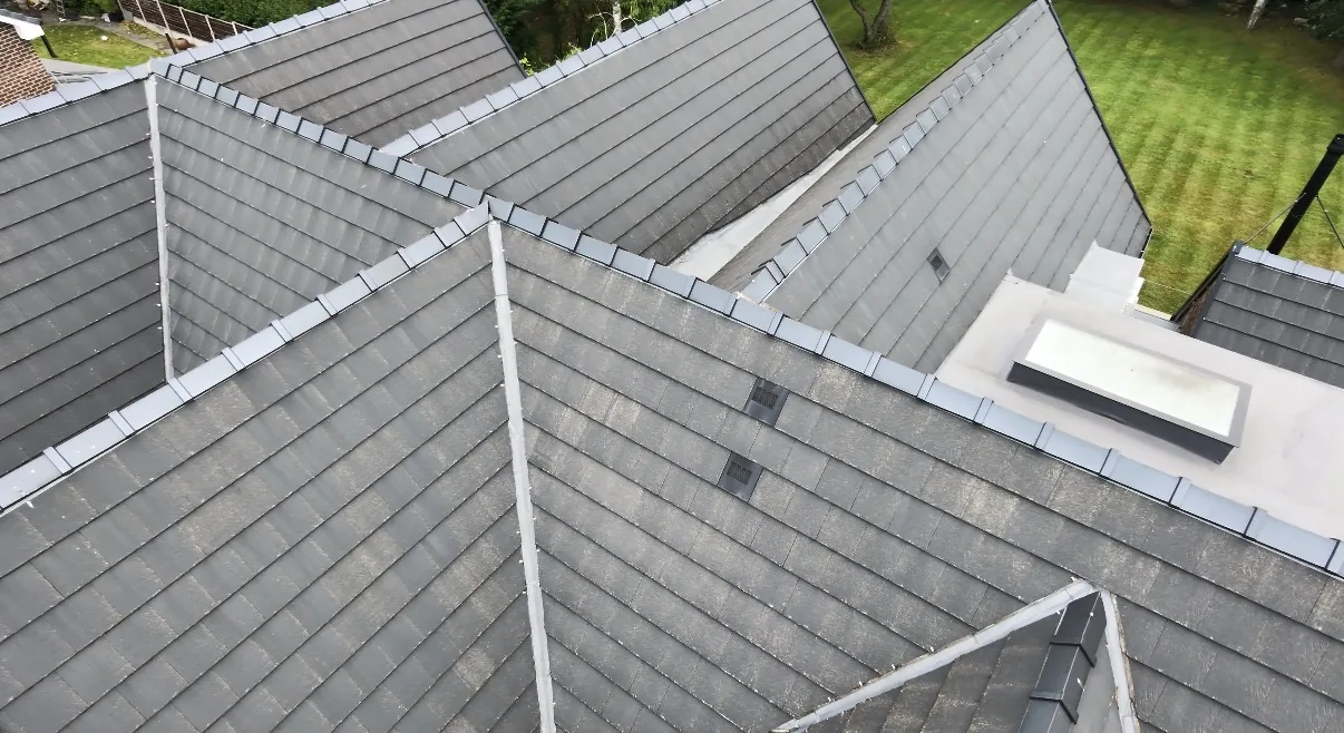 New clay and concrete tiled roof by The Roofers Blackpool