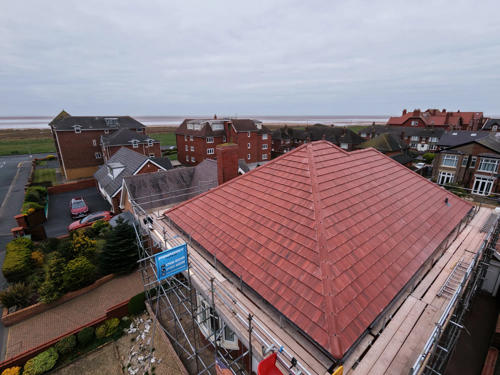 New clay and concrete tiled roof by The Roofers Blackpool
